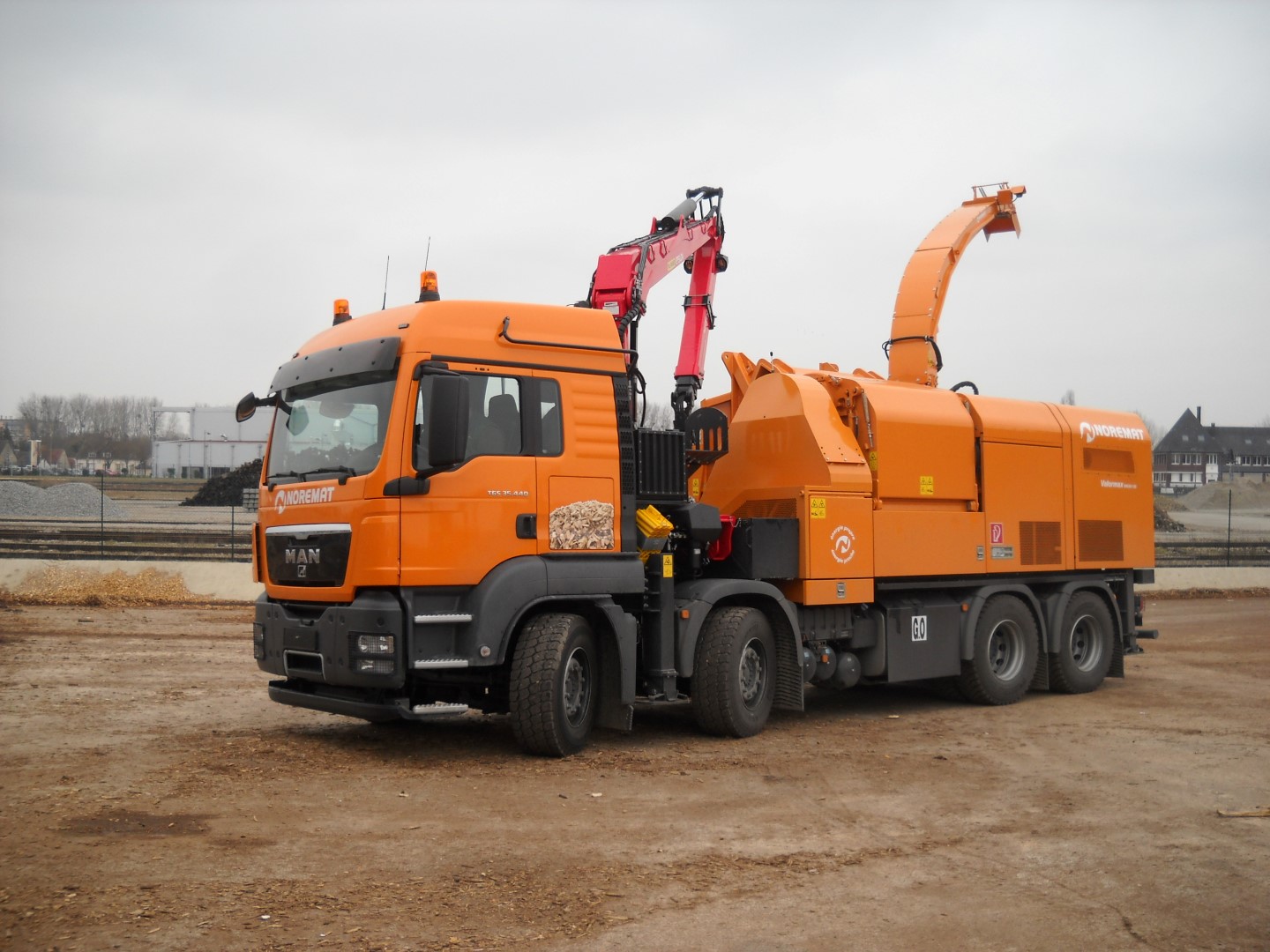 Déchiqueteuse sur camion Valormax Noremat Jenz 30